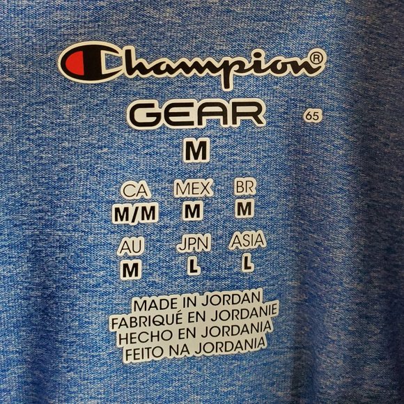 Champion GEAR Blue Half-Zip Pull-Over Size Medium - Picture 11 of 15